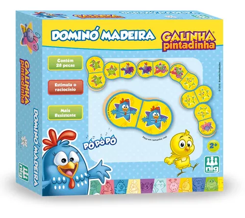 Jogo Da Memoria Educativo Galinha Pintadinha Madeira - Nig