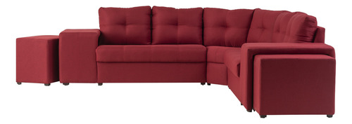 Sala Chaise Longue Navarra Rojo Këssa Muebles
