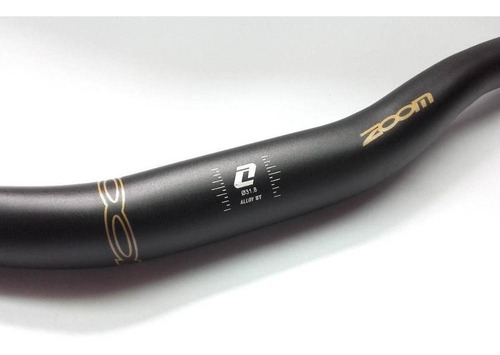 Imagen 2 de 2 de Manubrio P/ Bici Mtb Zoom 31.8 Negro Doble Altura 345