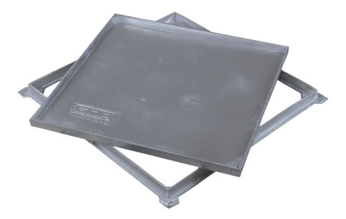 Tapa de cisterna empotrada oculta, suelo empotrado, 60 cm, aluminio