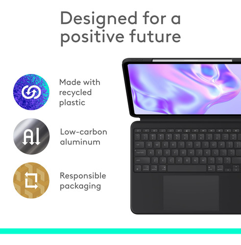 Funda Con Teclado Logitech Combo Touch Para iPad Pro De 13 P