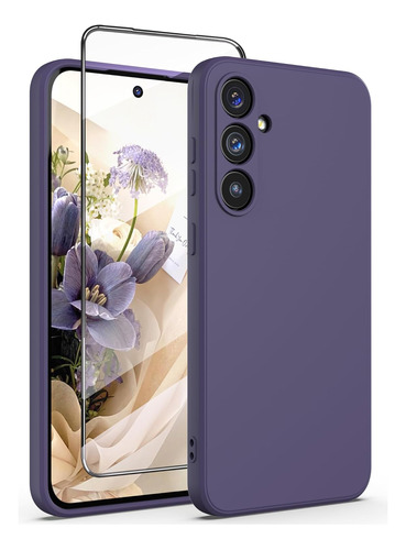 Funda Y Protector Para Samsung Galaxy S23 Fe - Violeta