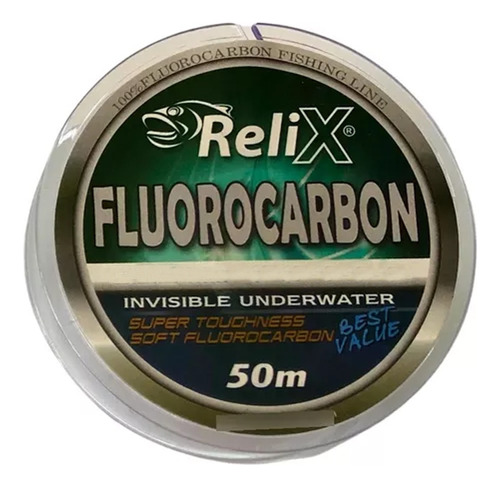 Fluorocarbono Relix 50m 0.22mm 8lb Explorer Pro Shop