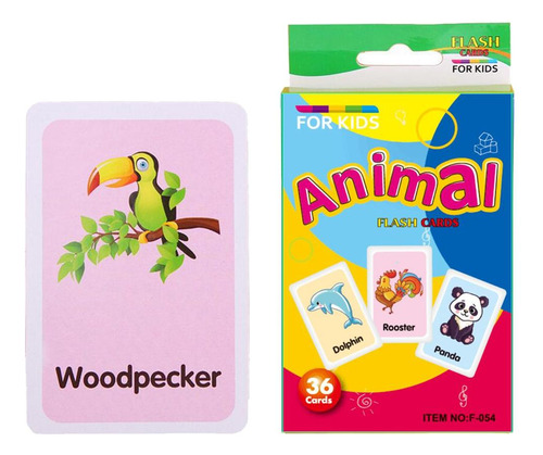 Niños Pequeños Jugando Flashcards Tarjeta Educativa De