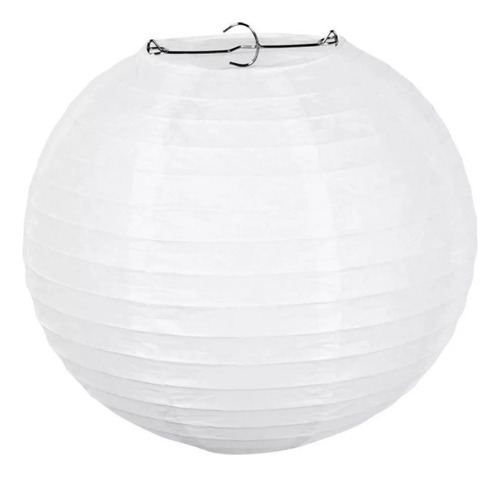 Pantalla Lampara De Papel De Arroz 35cm Globo Blanco