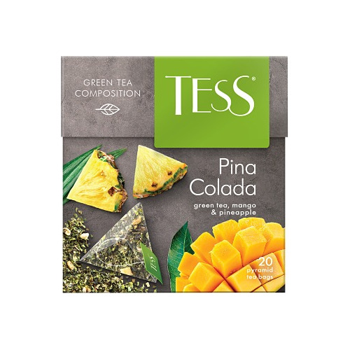 Té Verde Piña Colada (20 Bolsitas Pirámide) - Tess