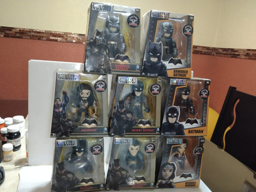 Set Batman Vs Superman Aquaman Wonder Woman Metals Jada New (Usado)