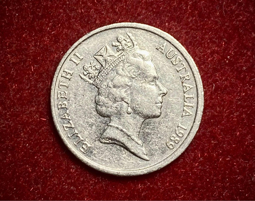 Moneda 5 Centavos Australia 1989 Km 80 Elizabeth 2