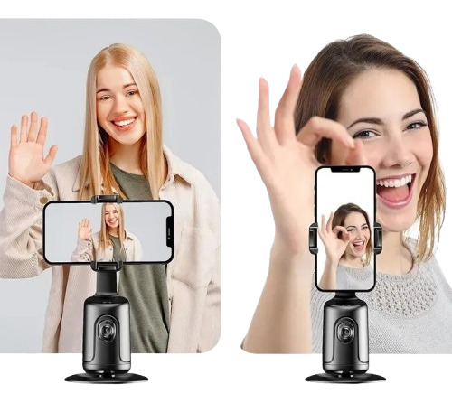Tripode Inteligente Con Seguimiento Facial Automático 360° Negro