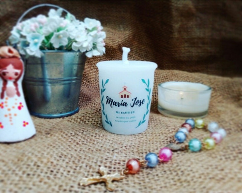 Imagen 8 de 10 de Velas De Bautizos Para Recuerdos