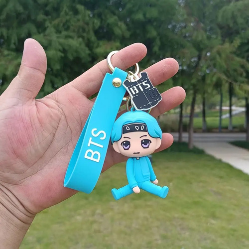 Llaveros Bts Kpop 3d - Paquete De 7 Dorado