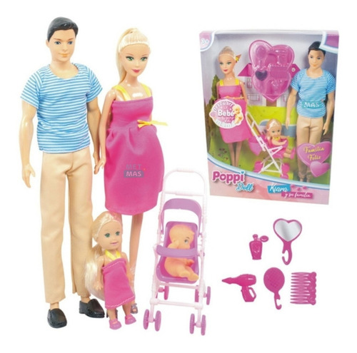 Muñeca Poppi Doll - Kiara Y Su Familia. B197