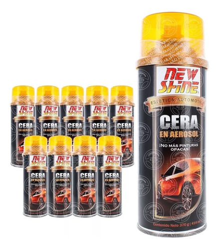 10 Cera Abrillantadora De Pintura Para Auto Camioneta New Sh