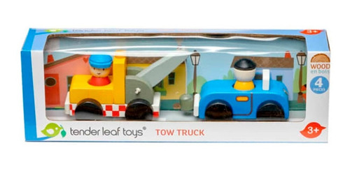 Juego Toe Truck Tender Leaf Toy Camión De Punta De Madera