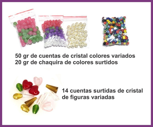 Kit Componentes Bisuteria, Dijes, Cadena, Etc Para Armar