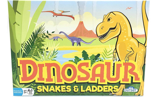 Juego De Escaleras Y Serpientes De Dinosaurios De Outset Med