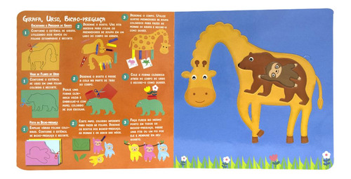 Minha Arte Em Quebra-cabeça Estêncil: Animais Selvagens, De Little Pearl Books. Editorial Todolivro, Capa Mole Em Português