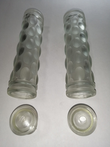 Imagen 3 de 4 de Puños Mtb Transparentes De Bicicleta (par)