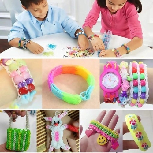 Diy Colorful Rubber Band Kit For Bracelet Making