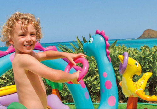 Imagen 4 de 6 de Playcenter Pileta Inflable Dinoland 290 Lts Intex