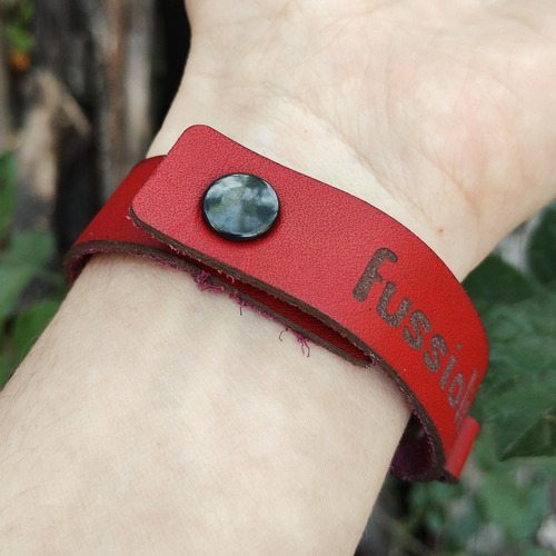 Imagen 3 de 7 de Pulsera Ojito Turco Vidrio Y Cuero