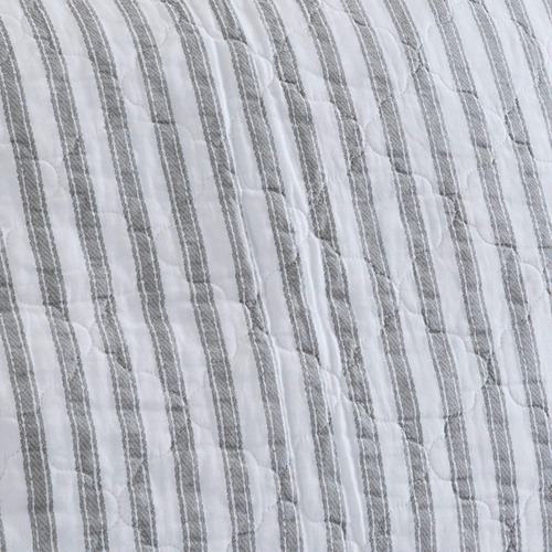 Juego De Edredón Matrimonial Queen Reversible Gris Oscuro