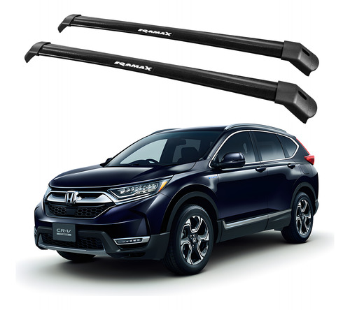 Barras Techo Rurales Eqmax Delta Honda Cr-v 2012-2018 Negro