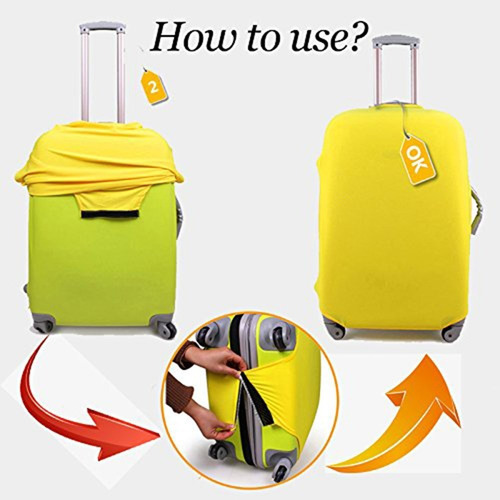 Funda P Maleta Protector Elastica Equipaje Viaje Cubierta 02 M