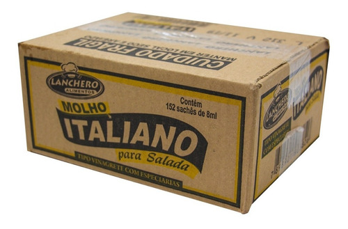 Molho Italiano P/ Salada Lanchero Caixa C/ 152 Sachês De 8ml