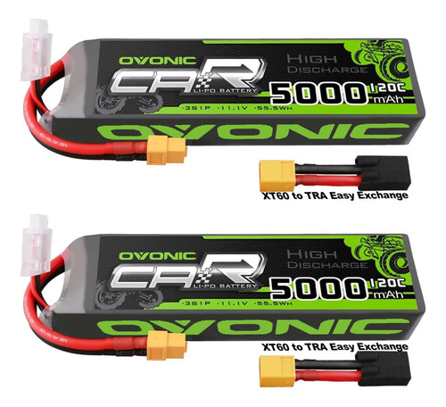 Ovonic 3s Lipo Bateria 11.1v 5000mah 120c Con Tra Plug Perfe