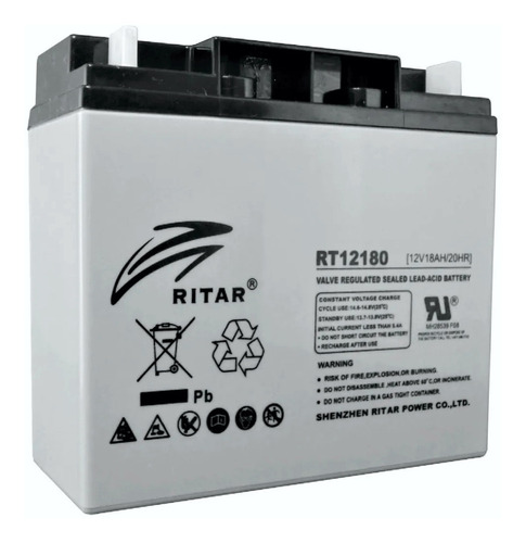 Batería Recargable Sellada Ritar Rt12180 12v, 18ah  