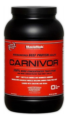 Carnivor (908g) Isolate Beef Protein - Musclemeds Sabor Amendoim