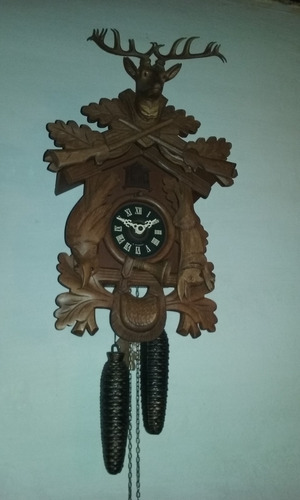 Reloj Cu-cu El Cazador 8 Dias Ciervo Aleman