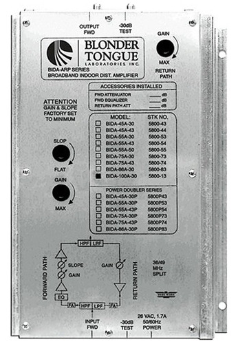 Blonder Tongue Bida 100a-30 Broadband Indoor Distribution Am