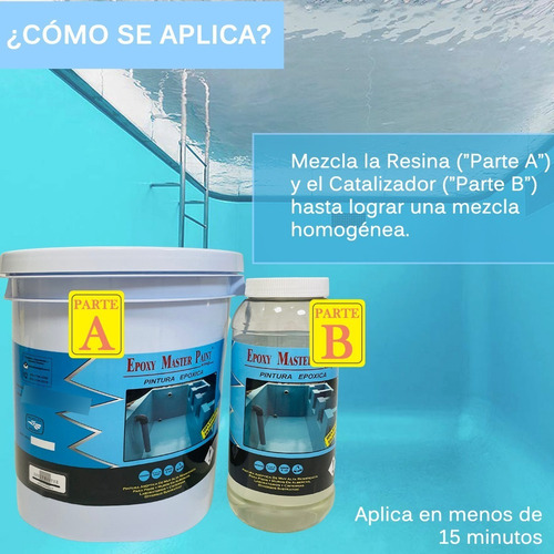 Pintura Para Alberca 4kg Rinde 20m2 Larga Durabilidad