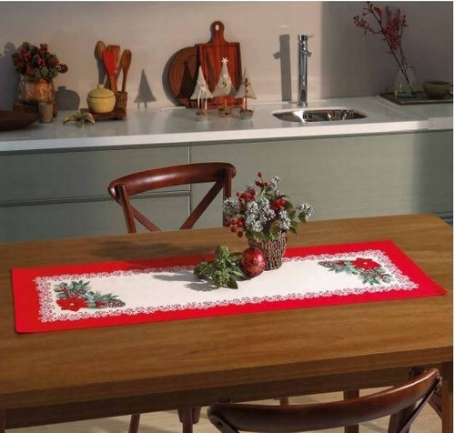 Trilho De Mesa Caminho De Mesa Natalino Natal Noel 1,00x35cm