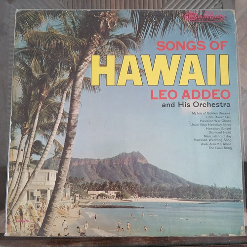 Hawaii Leo Addeo Orchestra, Songs Of Hawaii Lp Usa 1963