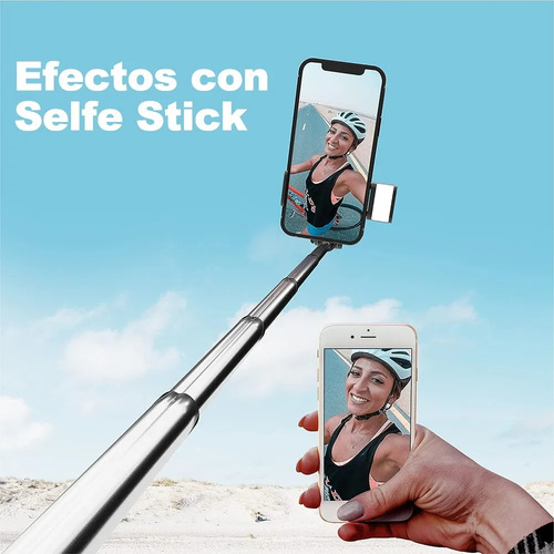 Palo Para Selfie CuadriPod Con Bluetooth Y Lámpar