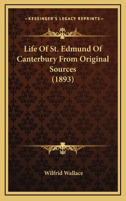 Libro Life Of St. Edmund Of Canterbury From Original Sour...