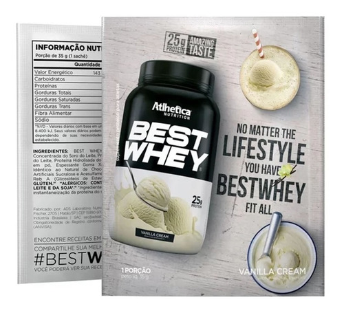 Best Whey 3w Sachê Dose Única - Atlhetica Nutrition 