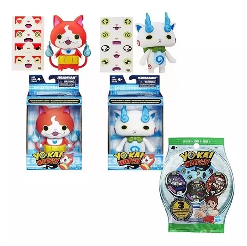 2 Bonecos Yo-Kai Watch Jibanyan e Komasan Hasbro - Suika