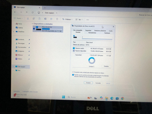 Laptop Dell Inspiron 11 3137 Touch 8 Ram 120 Ssd Celeron W11 Negro (Usado)