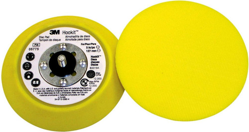 Suporte Lixa Polimento Vidro Trizact 3m 05775 Velcro Hookit Quantidade De Cascalhos 1