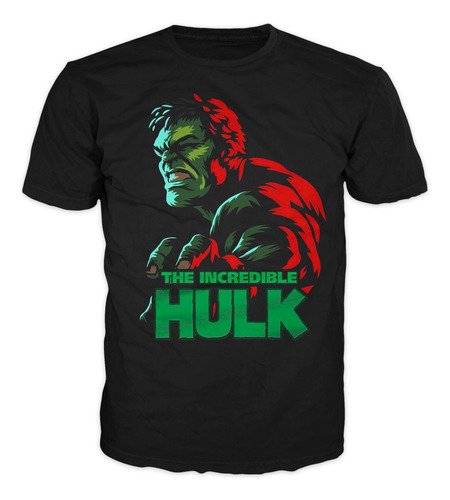 Camiseta Hulk El Increible Marvel Superheroe Niño Unisex 