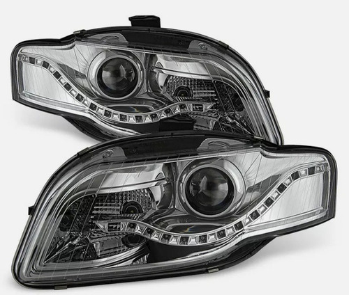 Opticas Led Compatible Con Audi A4 B7 Año 2005 A 2008 Faros