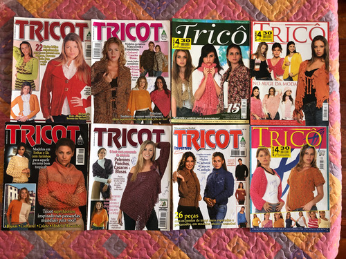 Lote 8 Revistas Tricot - Editora Liberato