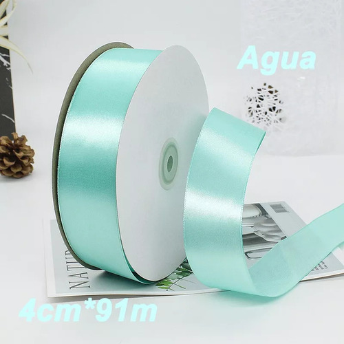Mz Rollo De Cinta De Satén Nmd De Ancho, 4 Cm, 91 Metros,