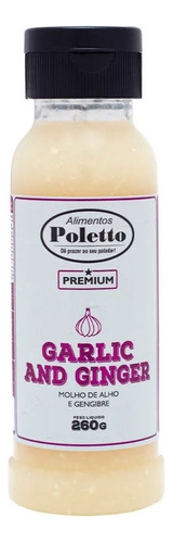 Molho Premium Garlic And Ginger Alho E Gengibre 260g