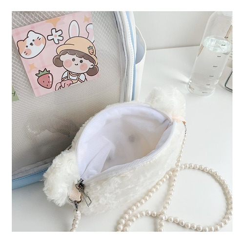 Mochila Escolar De Gran Capacidad Mochila Linda Y Versátil Bolsa Transparente Trae 2piezas