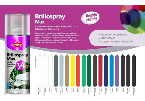 Imagen 2 de 4 de Aerosol Spray Pintura 3en1 Esmalte Convertidor Antioxido Ff
